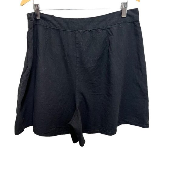 JOE Fresh Black Linen Blend Shorts Size 14 - Picture 6 of 9